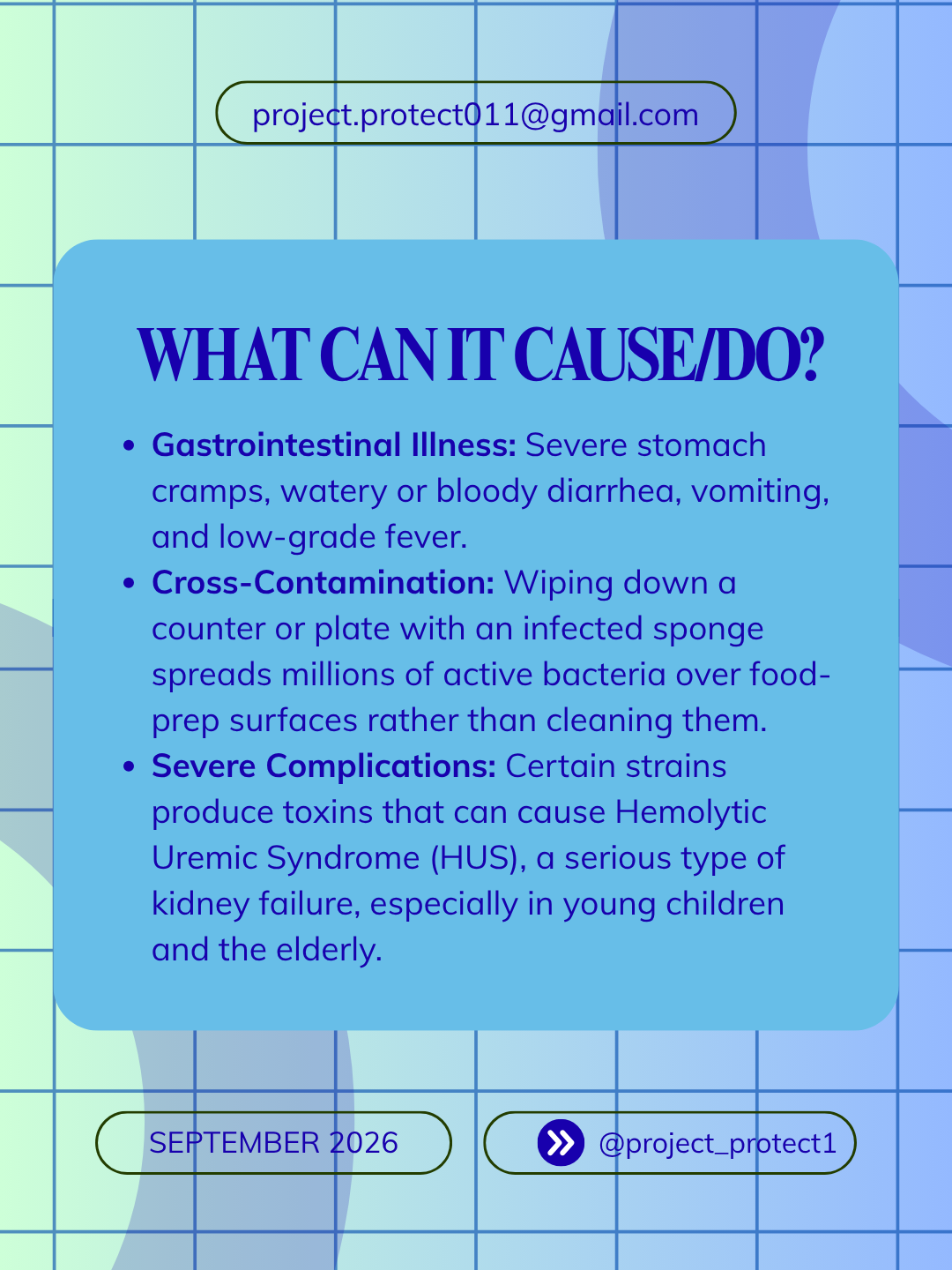 What E. coli can cause